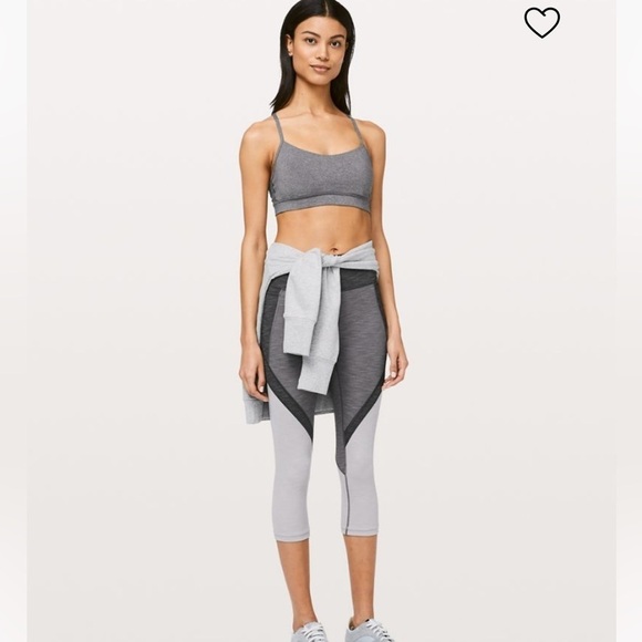 lululemon Early Extension High-Rise Crop Legging Heathered Titanium Sz 6 - Picture 15 of 15